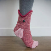 Creative Cute Red Fish Knit Socks